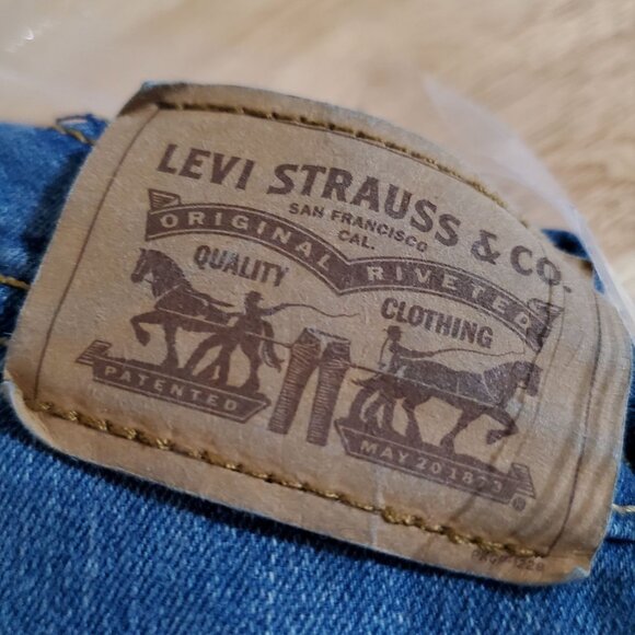 Levis Overalls Girls Size 14 Blue Denim Cotton Blend Pockets Adjustable Straps - Picture 2 of 11